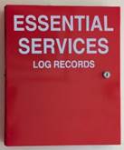 A red sign with white text